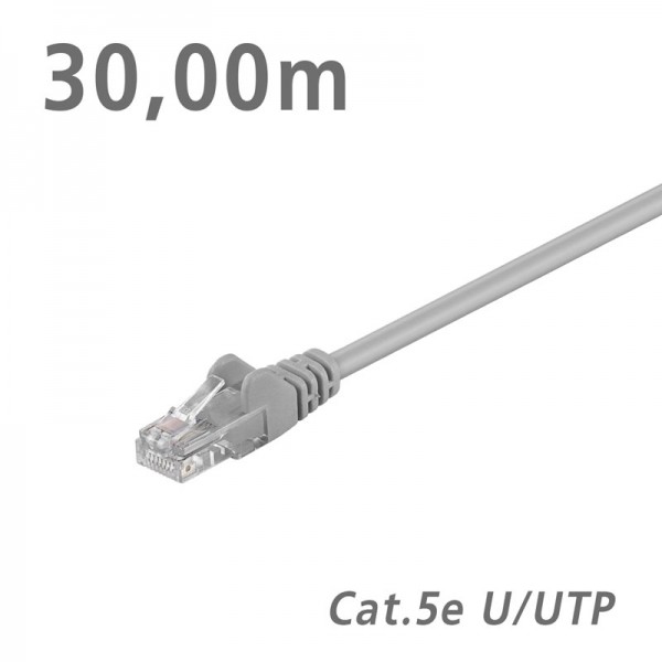 Edision 68372 ΚΑΛΩΔΙΟ Patch Cat.5e U/UTP Grey 30.0m